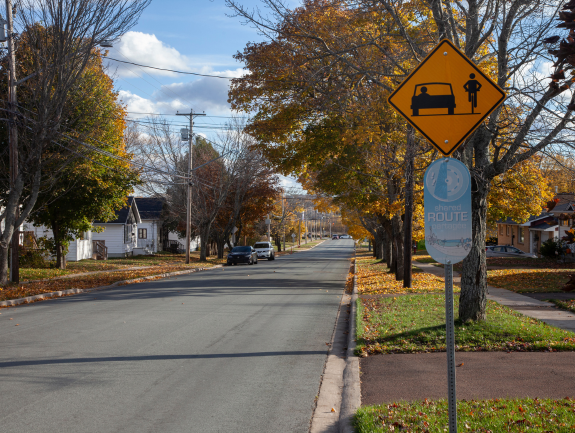 Active transportation sign