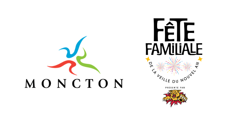 Logos de la Ville de Moncton et de la Fête familiale de la veille de nouvel An