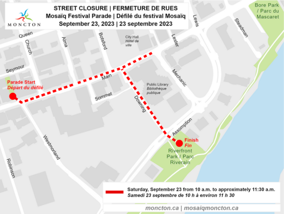 MOSAIQ Street Closure Map