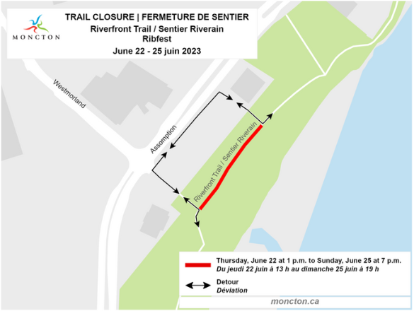 RibFest Trail Closure