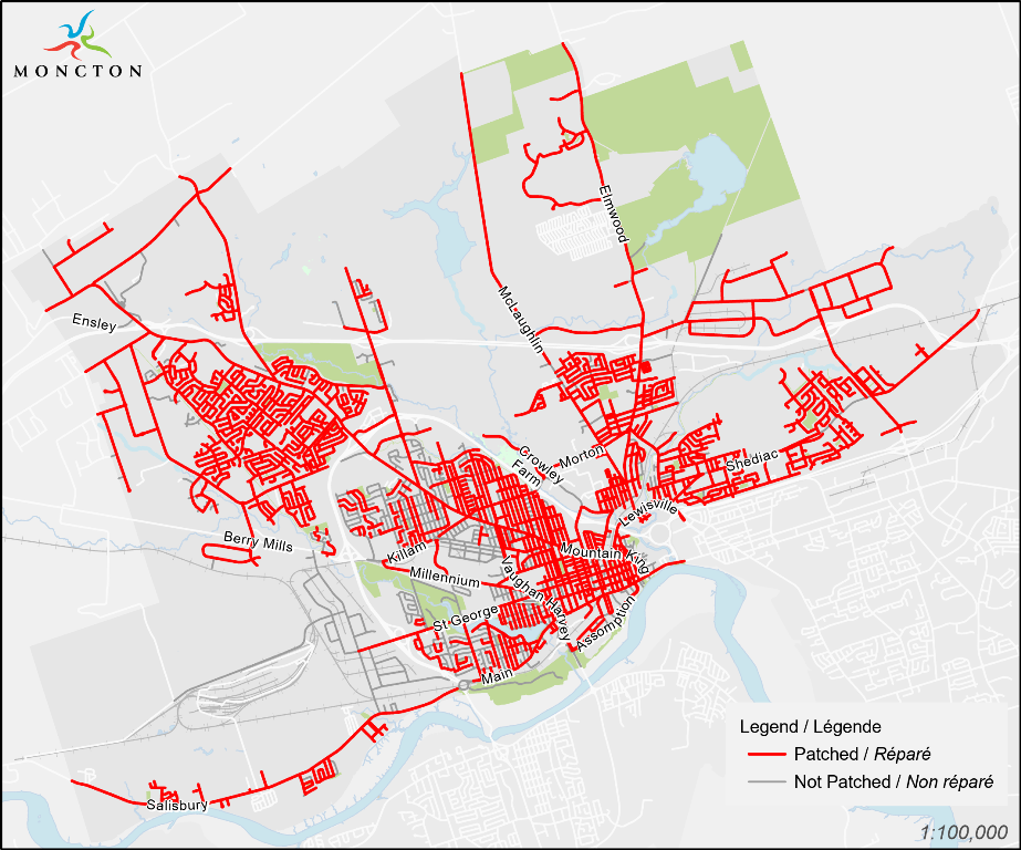 Road patching - August 13