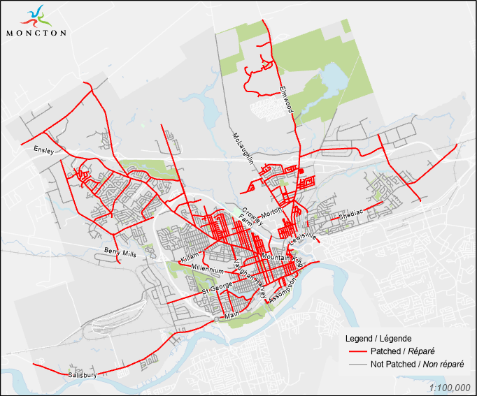 Road patching - July 2