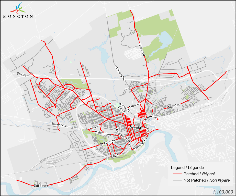 Road patching - June 17