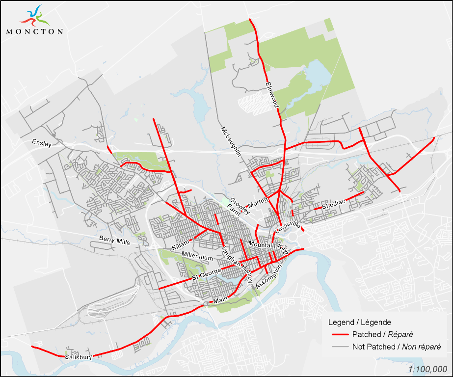 Road patching - May 17