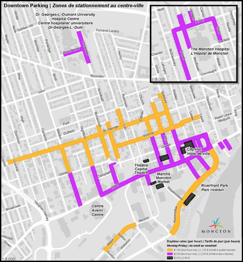 Downtown Parking Map