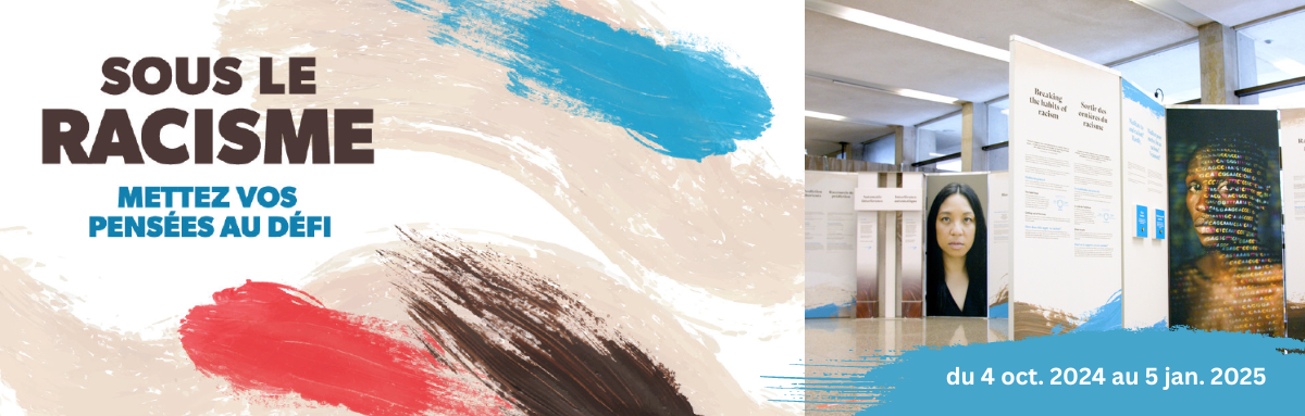 A person standing in front of a painting
Description automatically generated