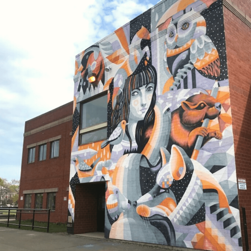 Inspire Festival mural in Moncton