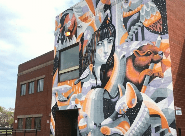 Inspire Festival mural in Moncton