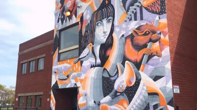 Mural in Moncton