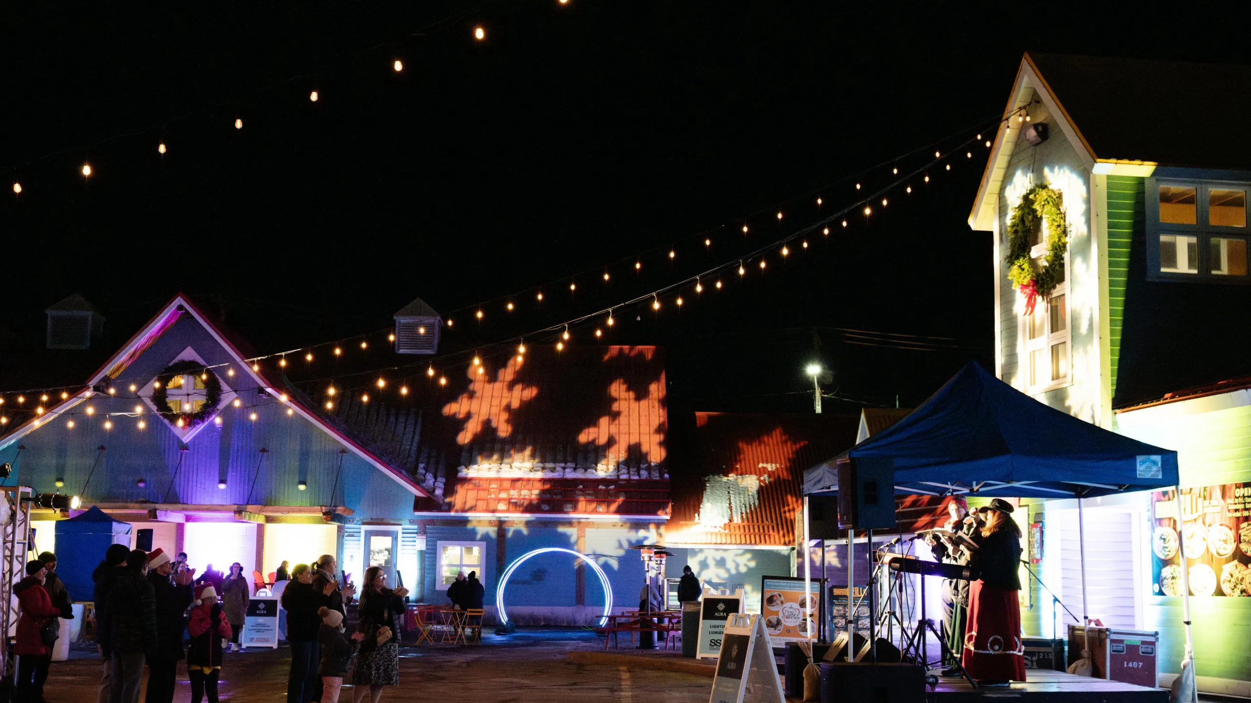 Moncton Market decorated for the holiday season