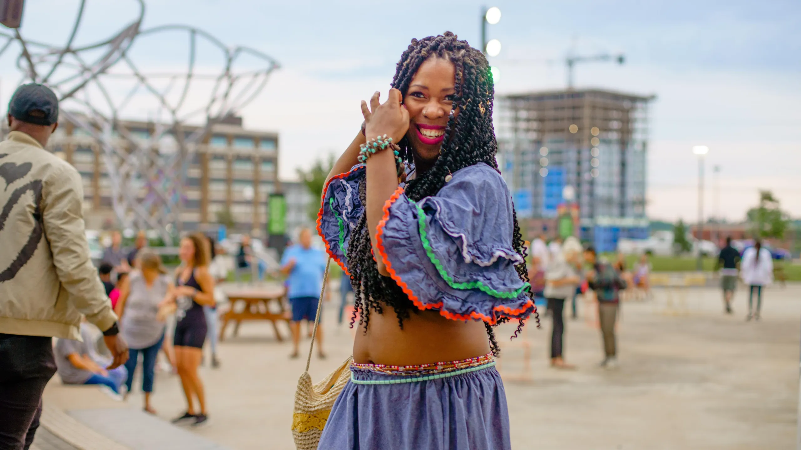 Woman smiling