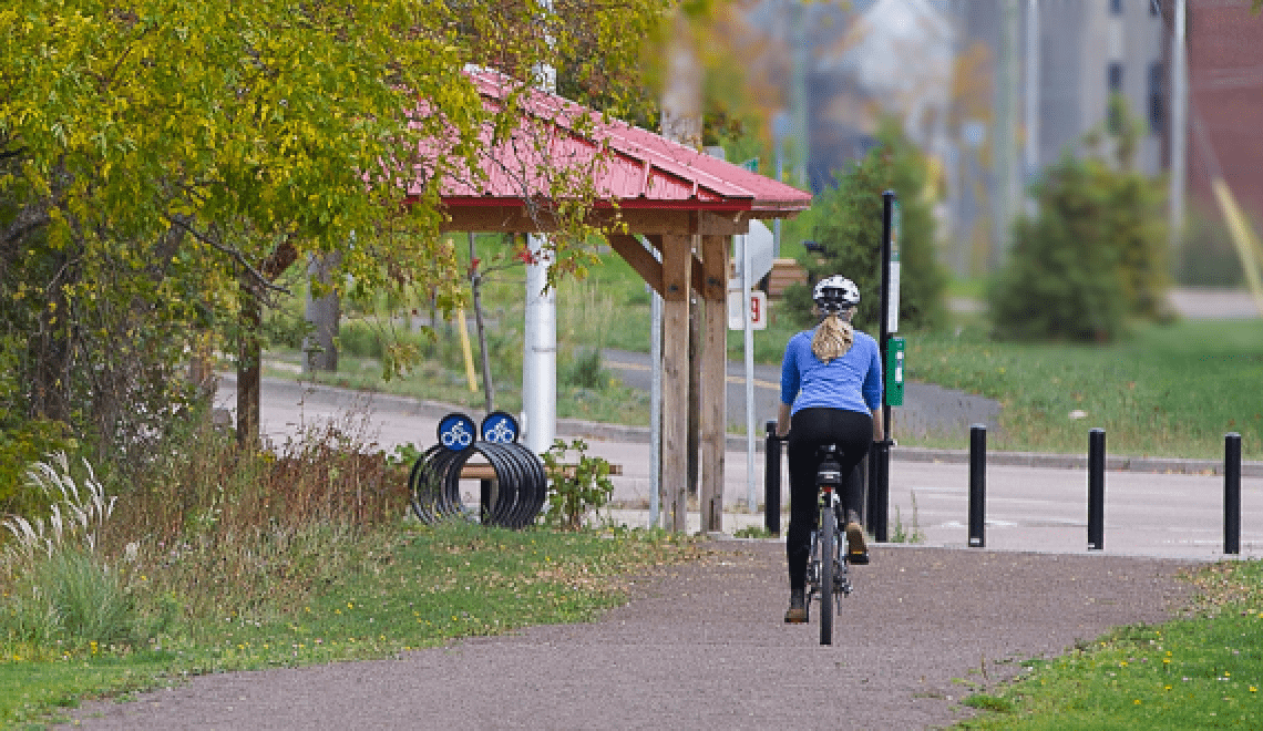 Woman Biking