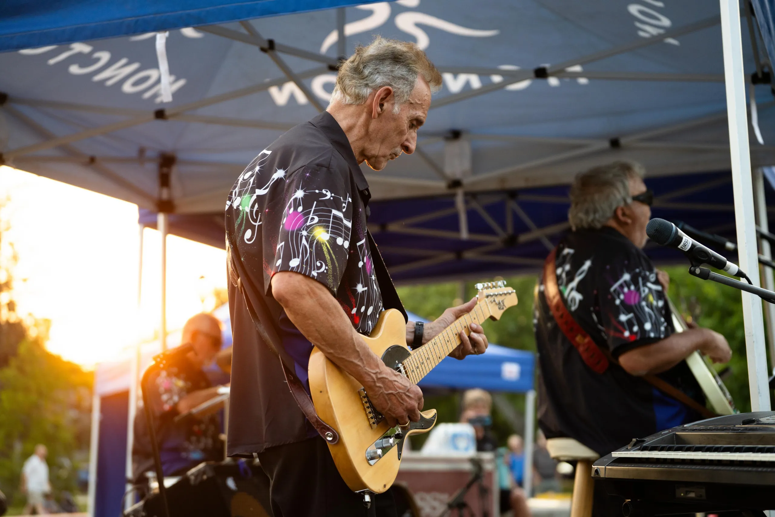 Band playing at Victoria Park